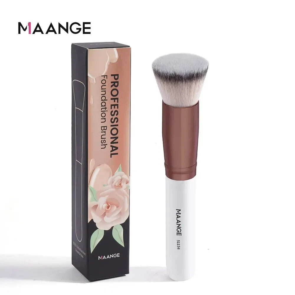 Brocha de Maquillaje con Estuche — Base Perfecta en Segundos