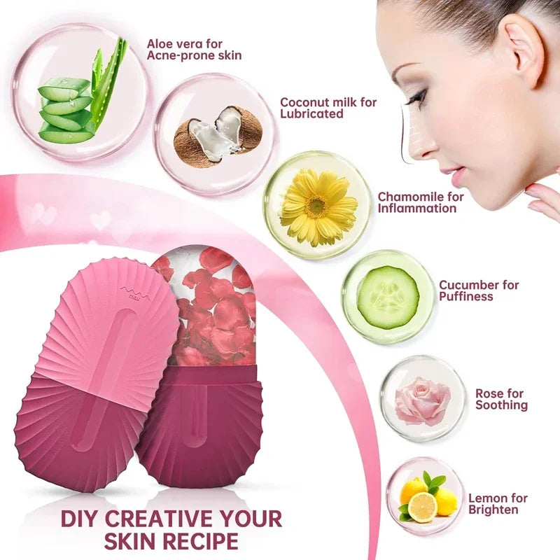 Rodillo de hielo facial - detalle