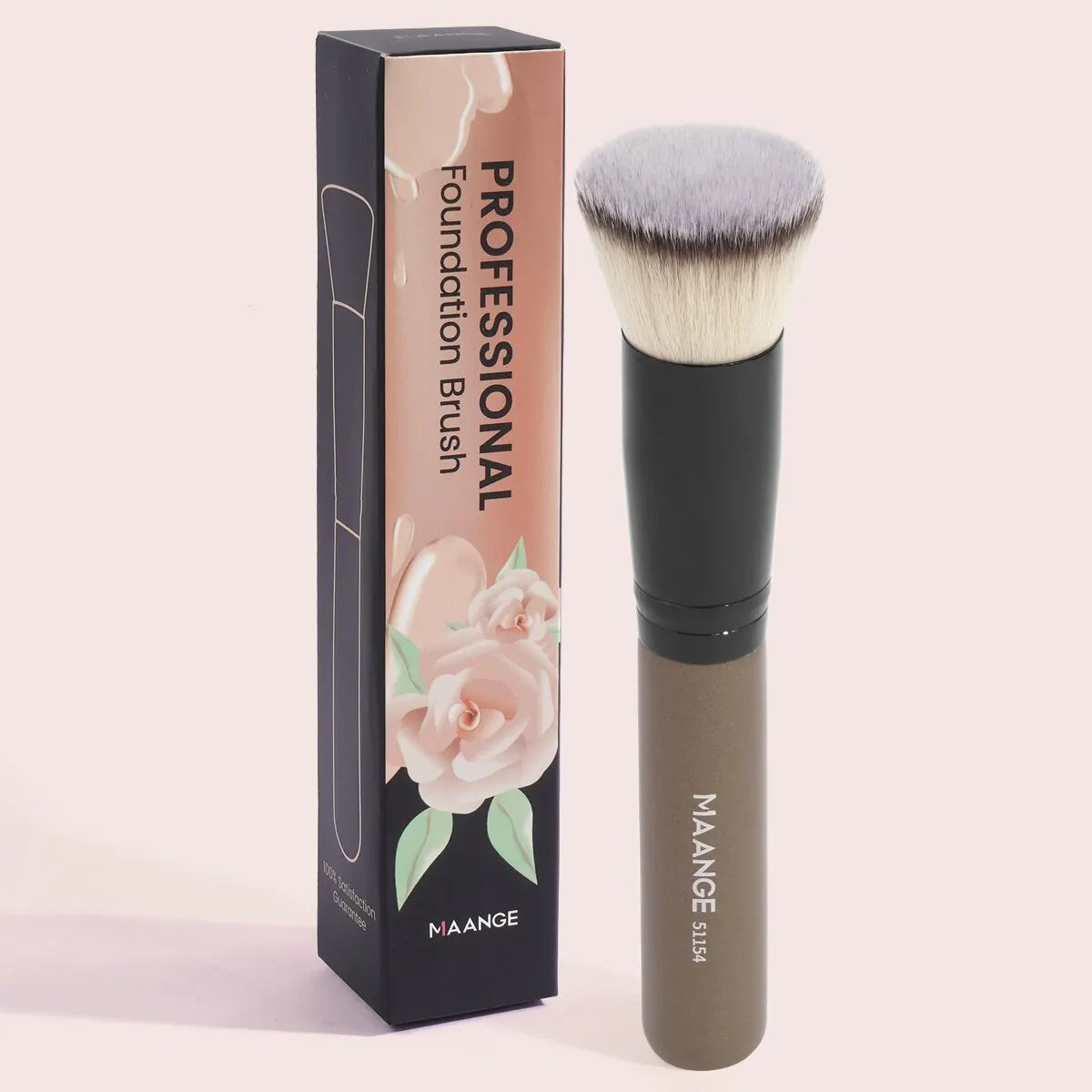 Brocha de Maquillaje con Estuche — Base Perfecta en Segundos