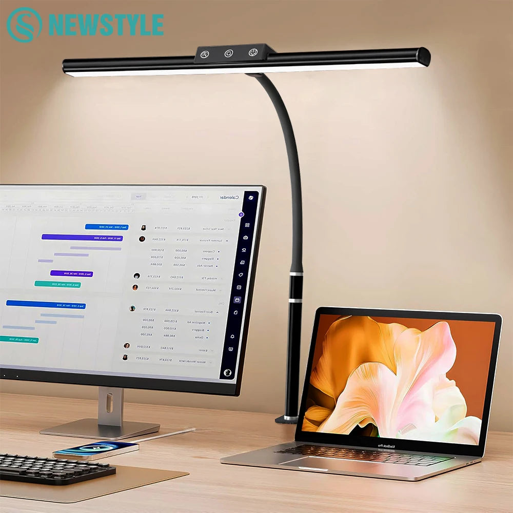Lámpara de Escritorio LED con Pinza — Cuida tu Vista