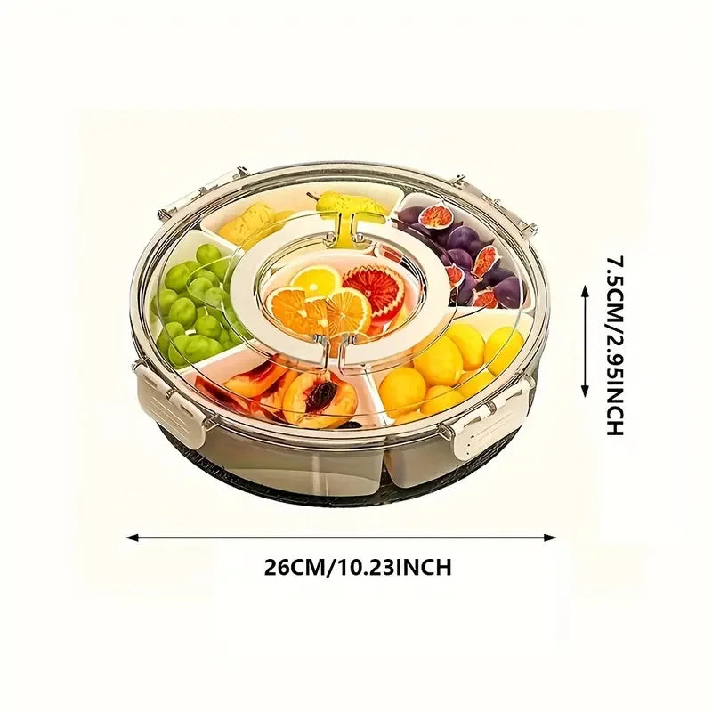 Bandeja Giratoria de Snacks — Todos tus Aperitivos en un Solo Giro