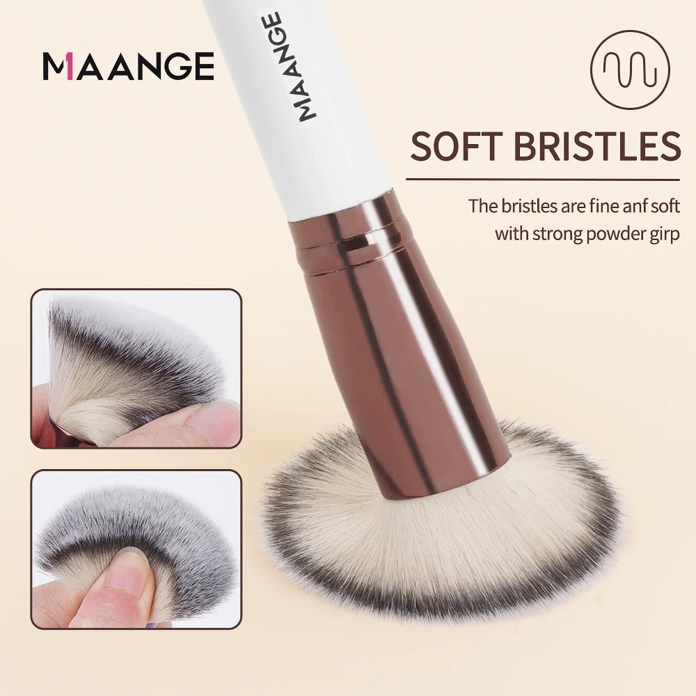Brocha de Maquillaje con Estuche — Base Perfecta en Segundos