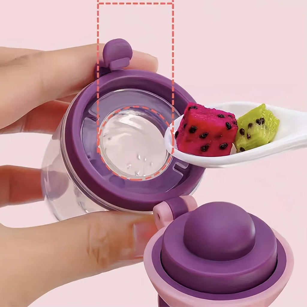 Set de Alimentación para Bebé — Biberón y Cuchara de Silicona