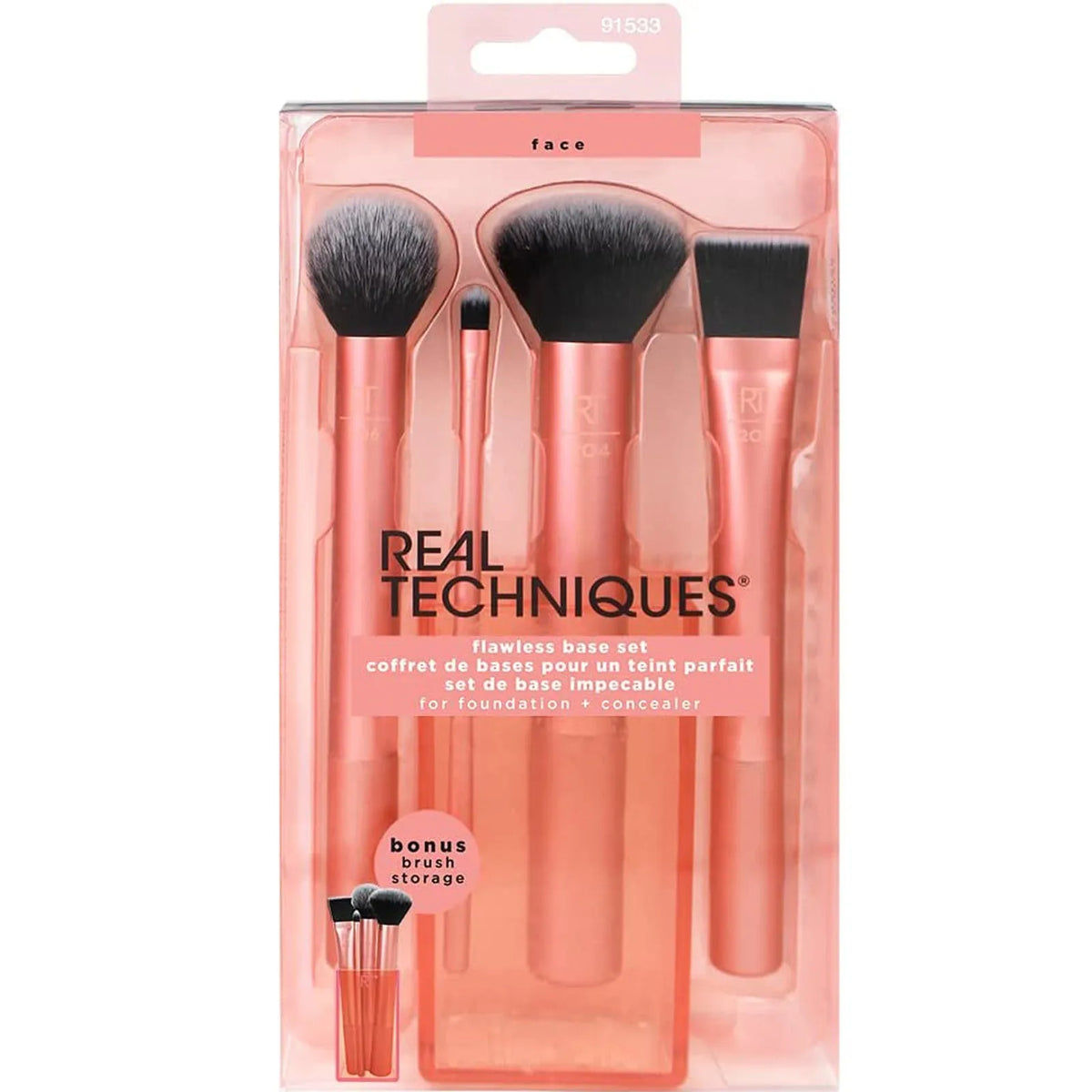 Set de brochas de maquillaje rosa - foto 9