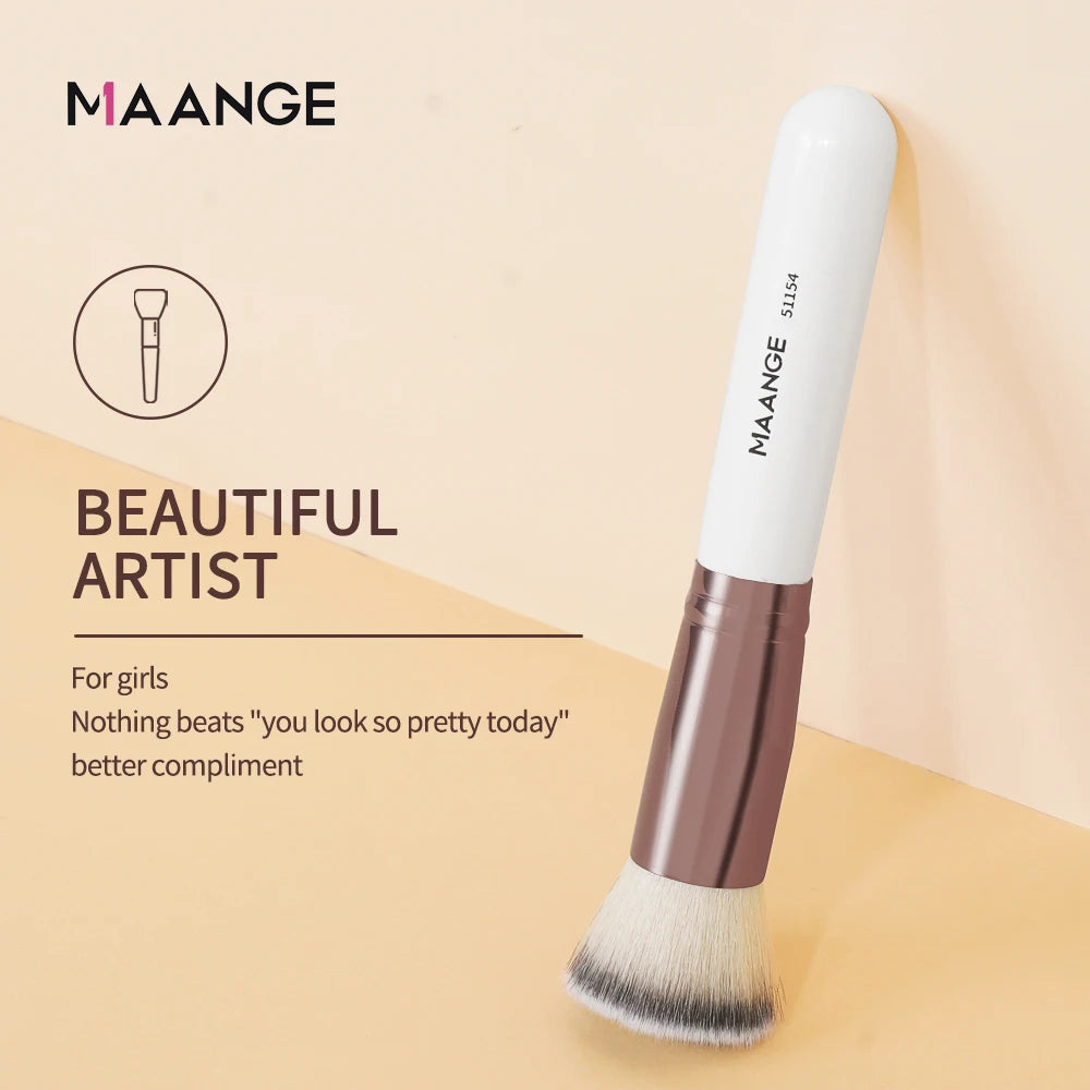 Brocha de Maquillaje con Estuche — Base Perfecta en Segundos