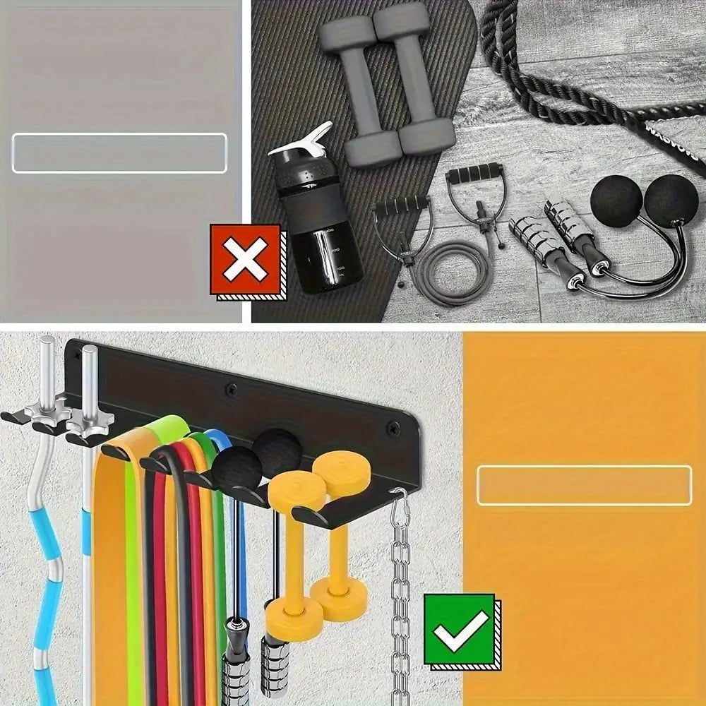 Organizador de Pared para Gimnasio en Casa — Todo a Mano