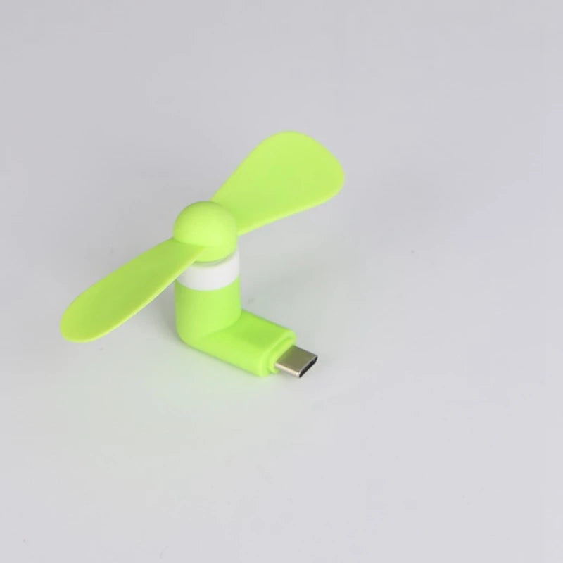 Mini Ventilador USB-C para Móvil — Fresco al Instante